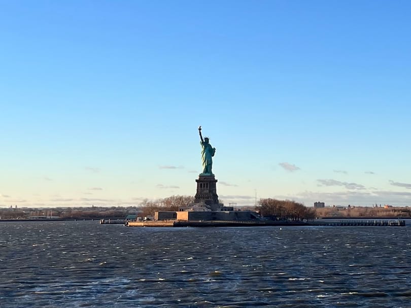 Statue of Liberty from the water