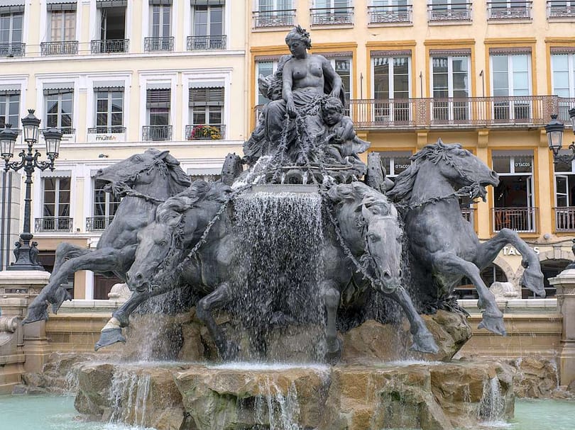 Fontaine Bartholdi in Lyon France