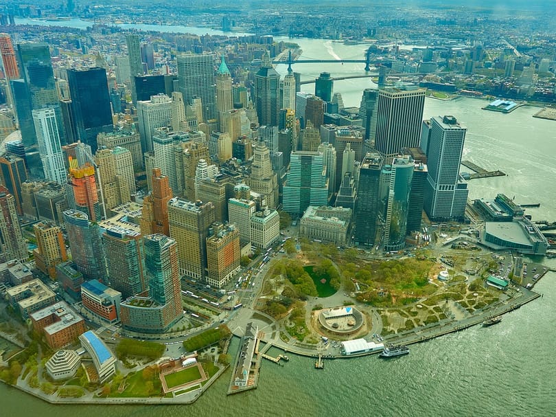 Lower Manhattan Birds Eye View
