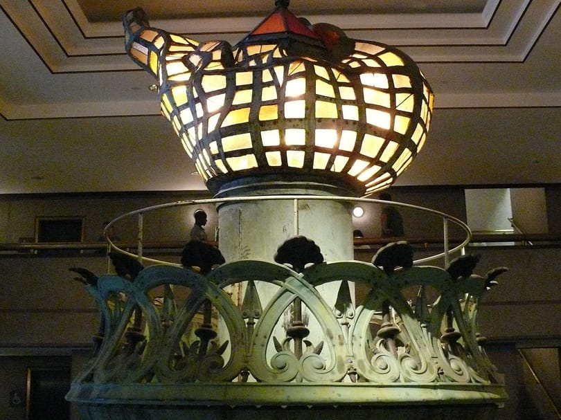 Original torch of the statue of liberty