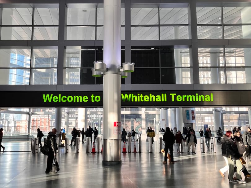 Inside Whitehall Terminal in New York