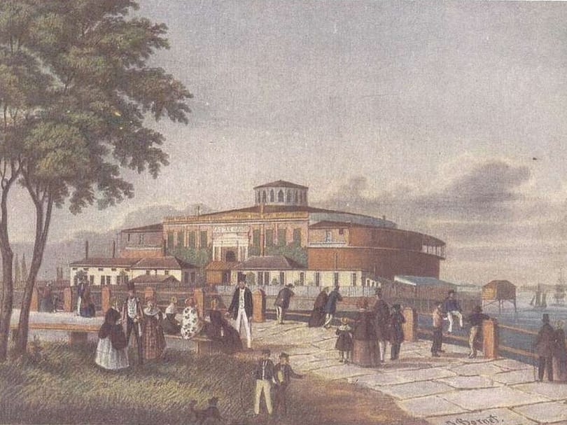 Castle Garden in 1850 in NYC