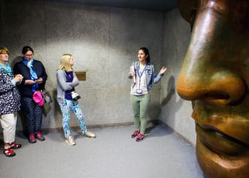 Inside the Statue of Liberty Museum
