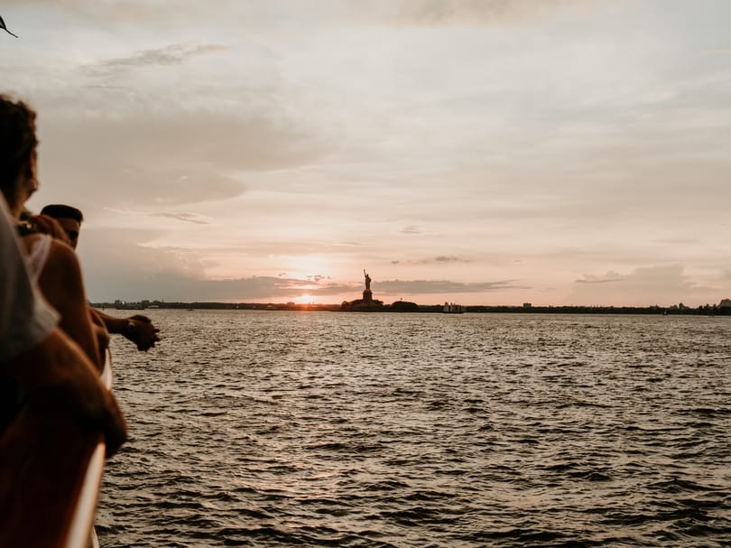Statue of Liberty Sunset