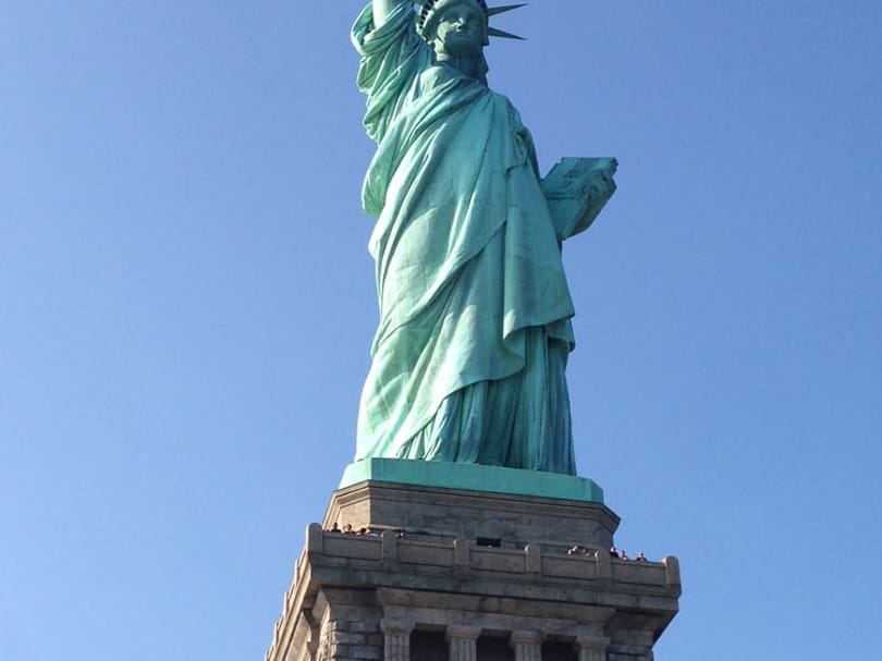 Statue of Liberty and pedestal