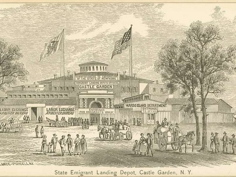 State Emigrant Landing Depot, Castle Garden in NYC