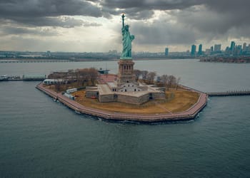 Statue of Liberty in New York Harbor