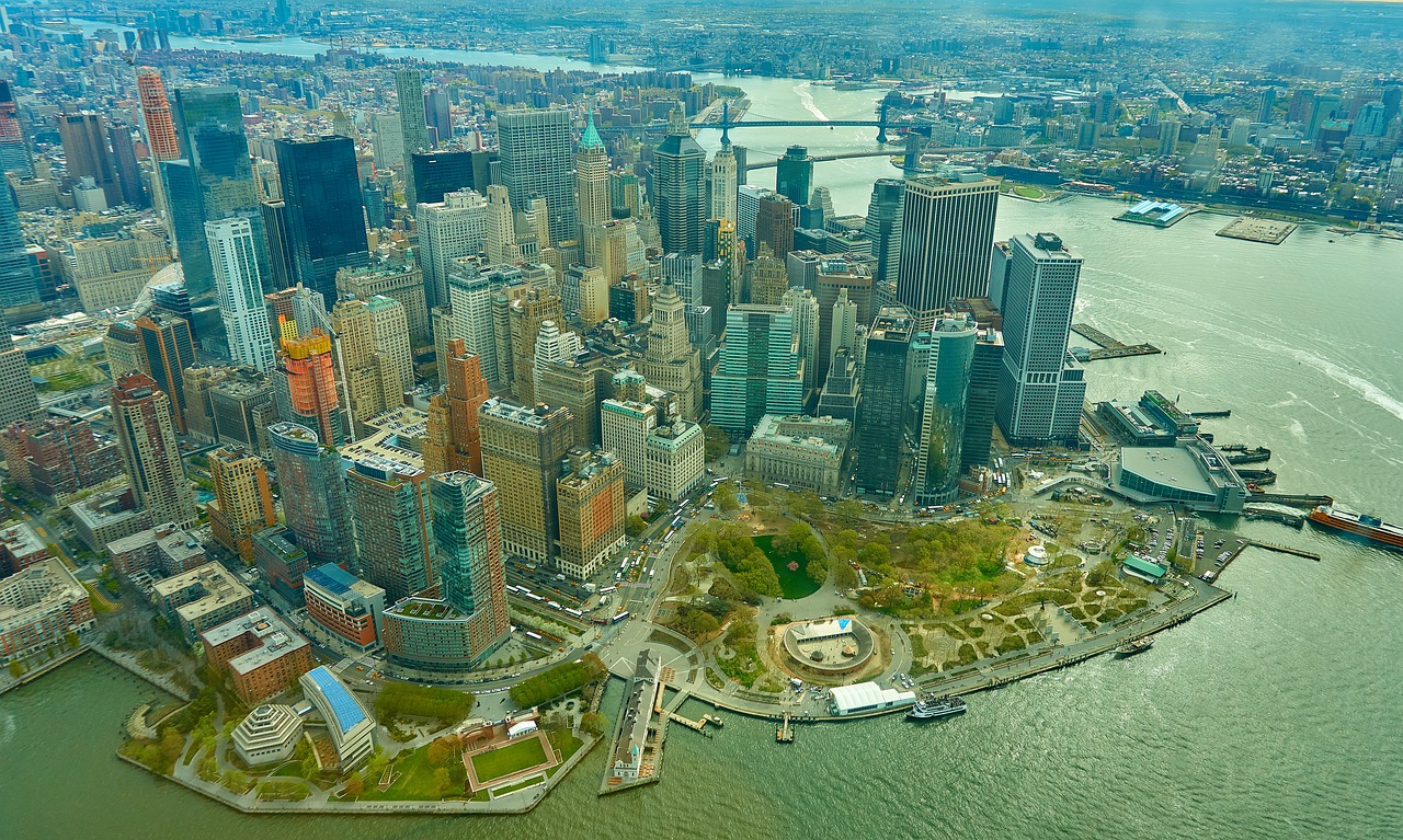 Lower Manhattan Birds Eye View