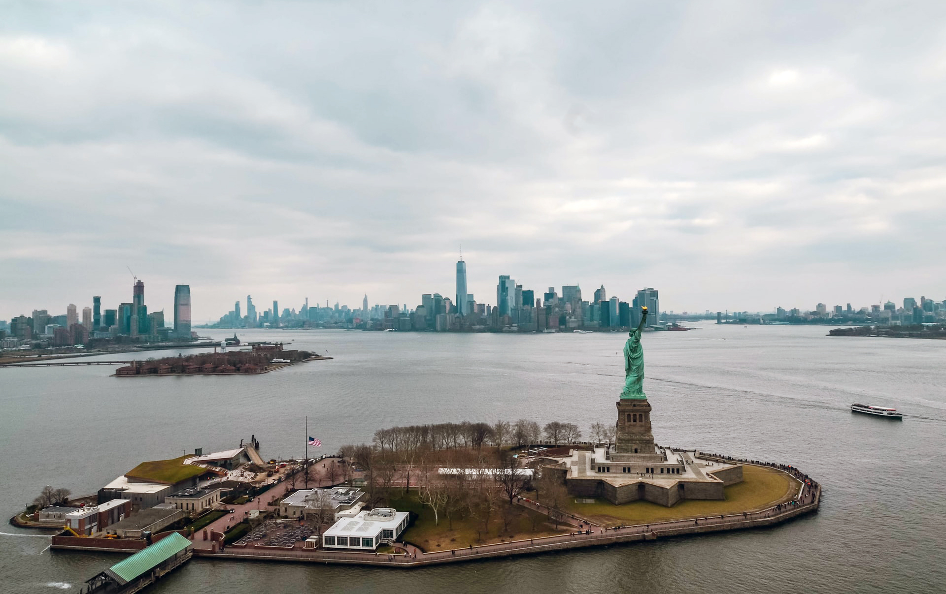 Liberty Island from Overhead