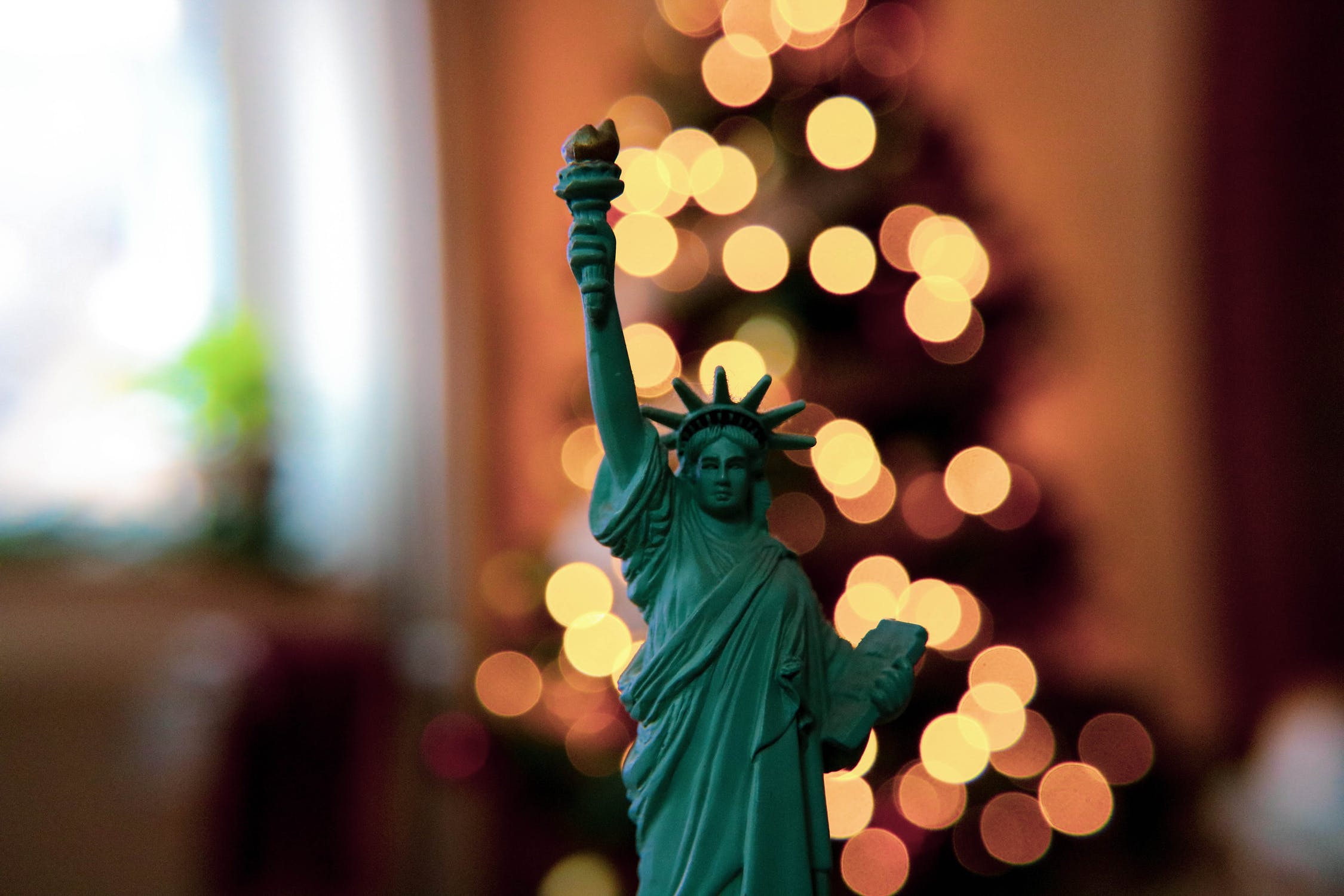 Miniature Statue of Liberty with Lights