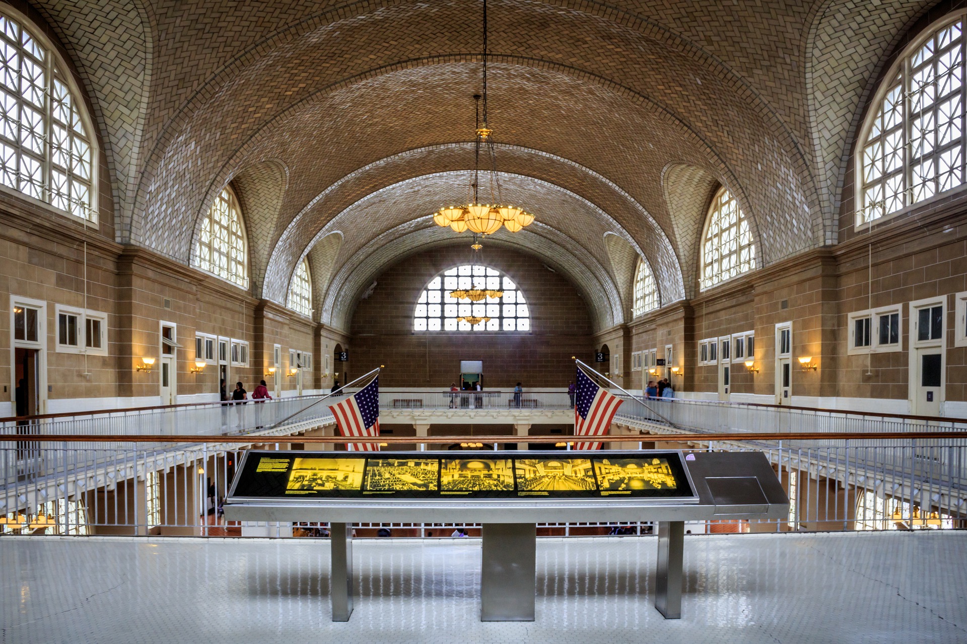 Inside the Ellis Island immigration museum
