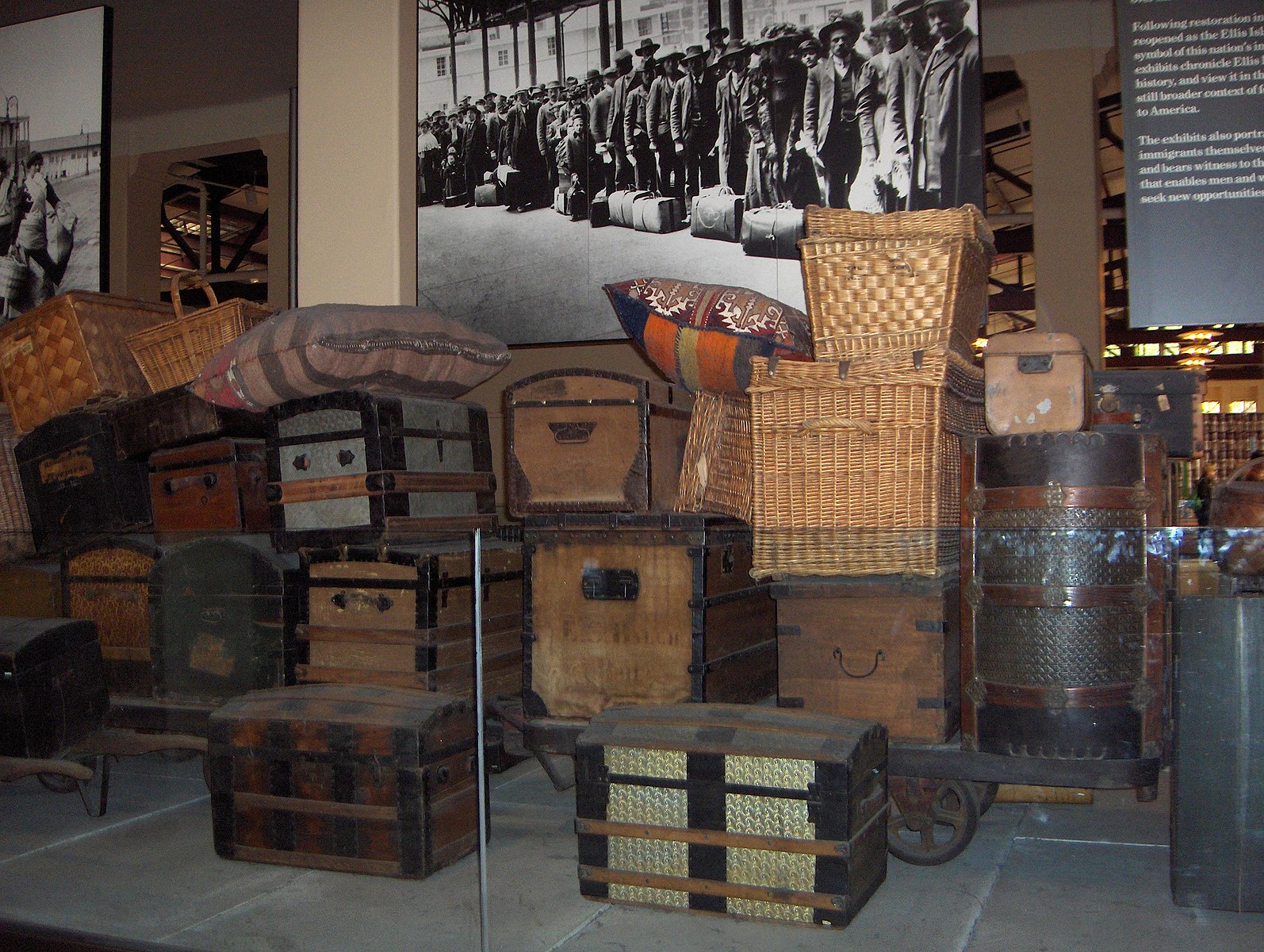 Baggage room, ellis island