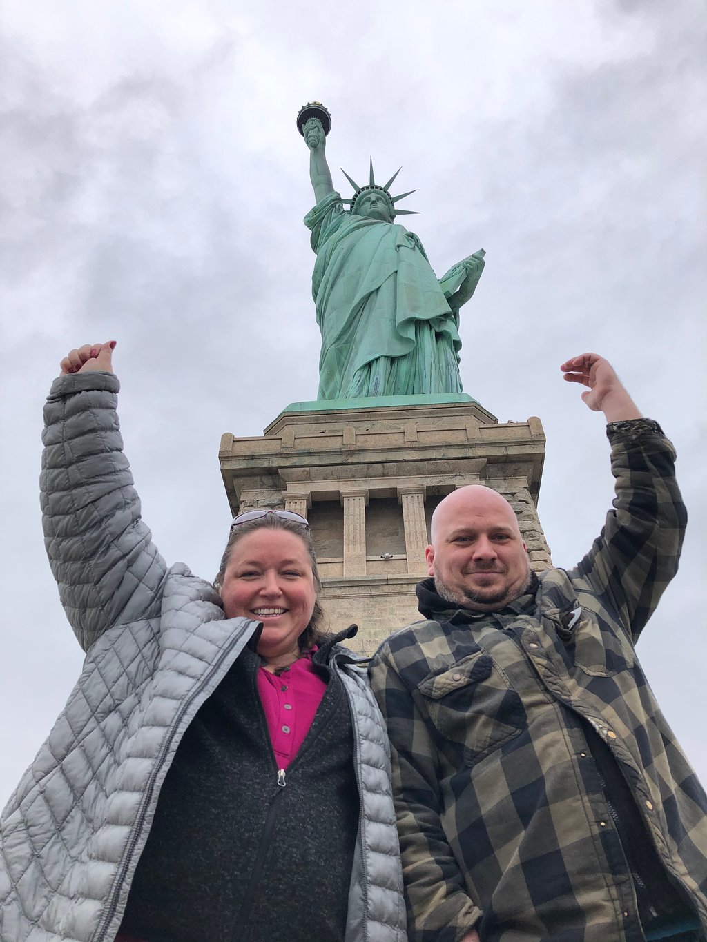 Statue of Liberty group photo