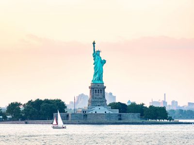 Statue of Liberty from NY harbor