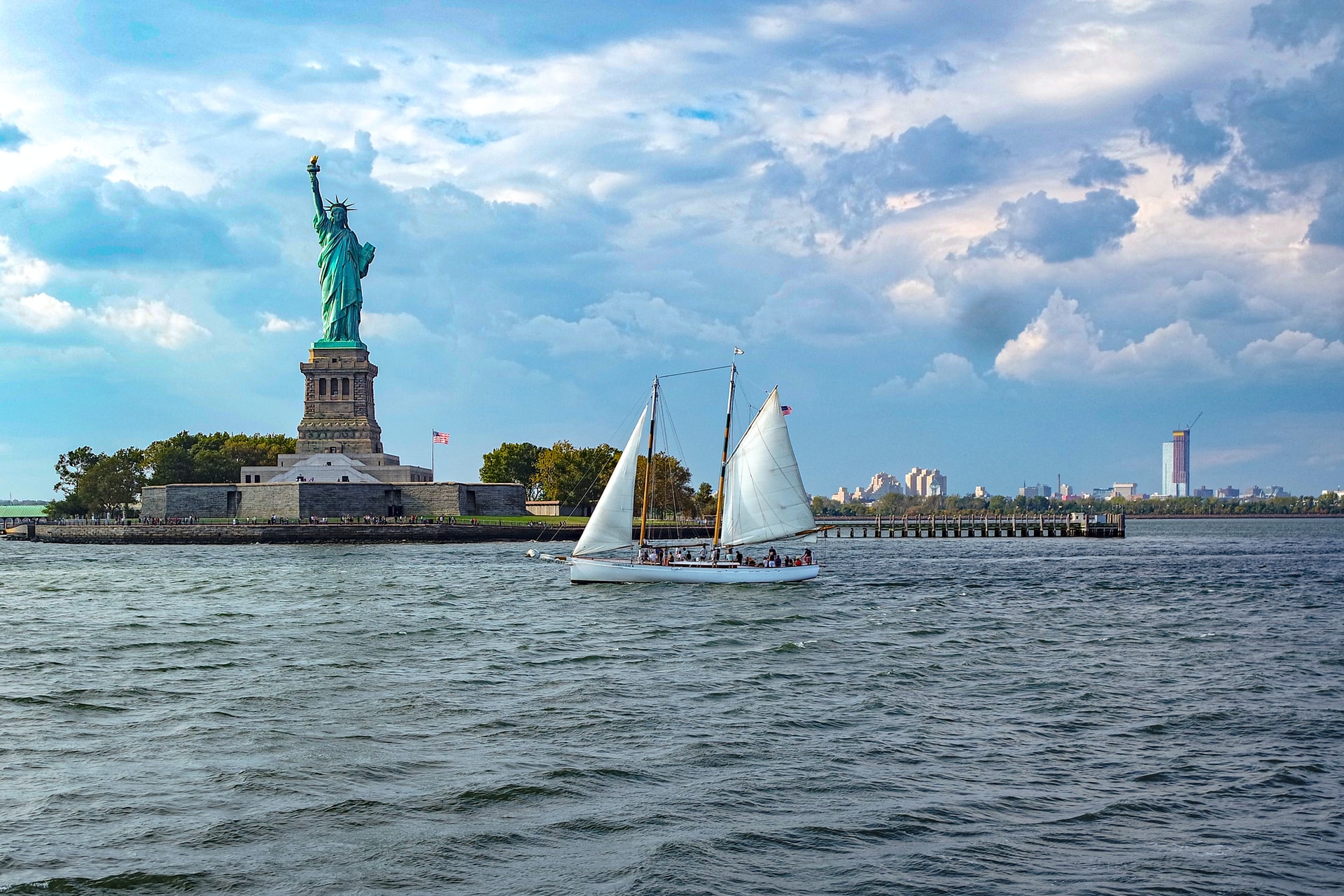 Statue of Liberty from boat