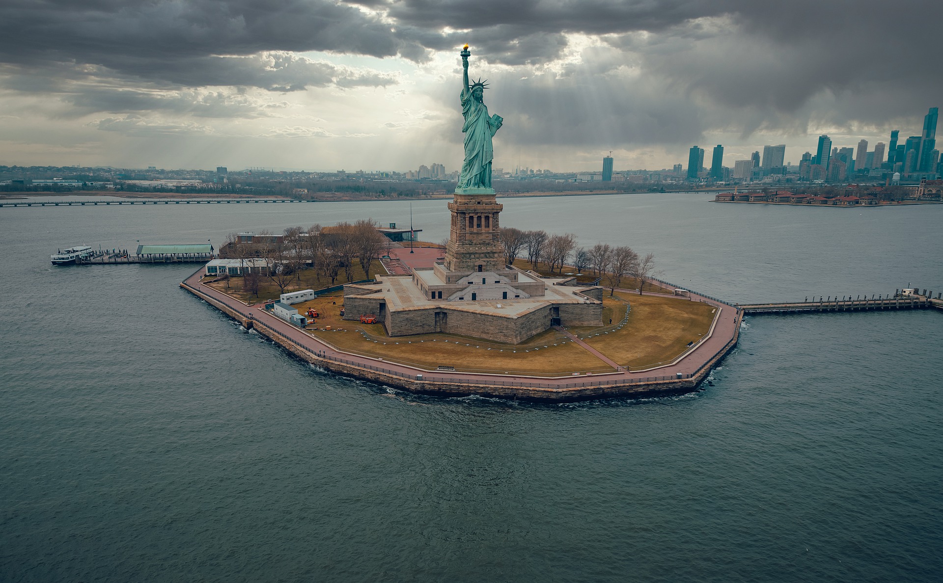 Statue of Liberty in New York Harbor