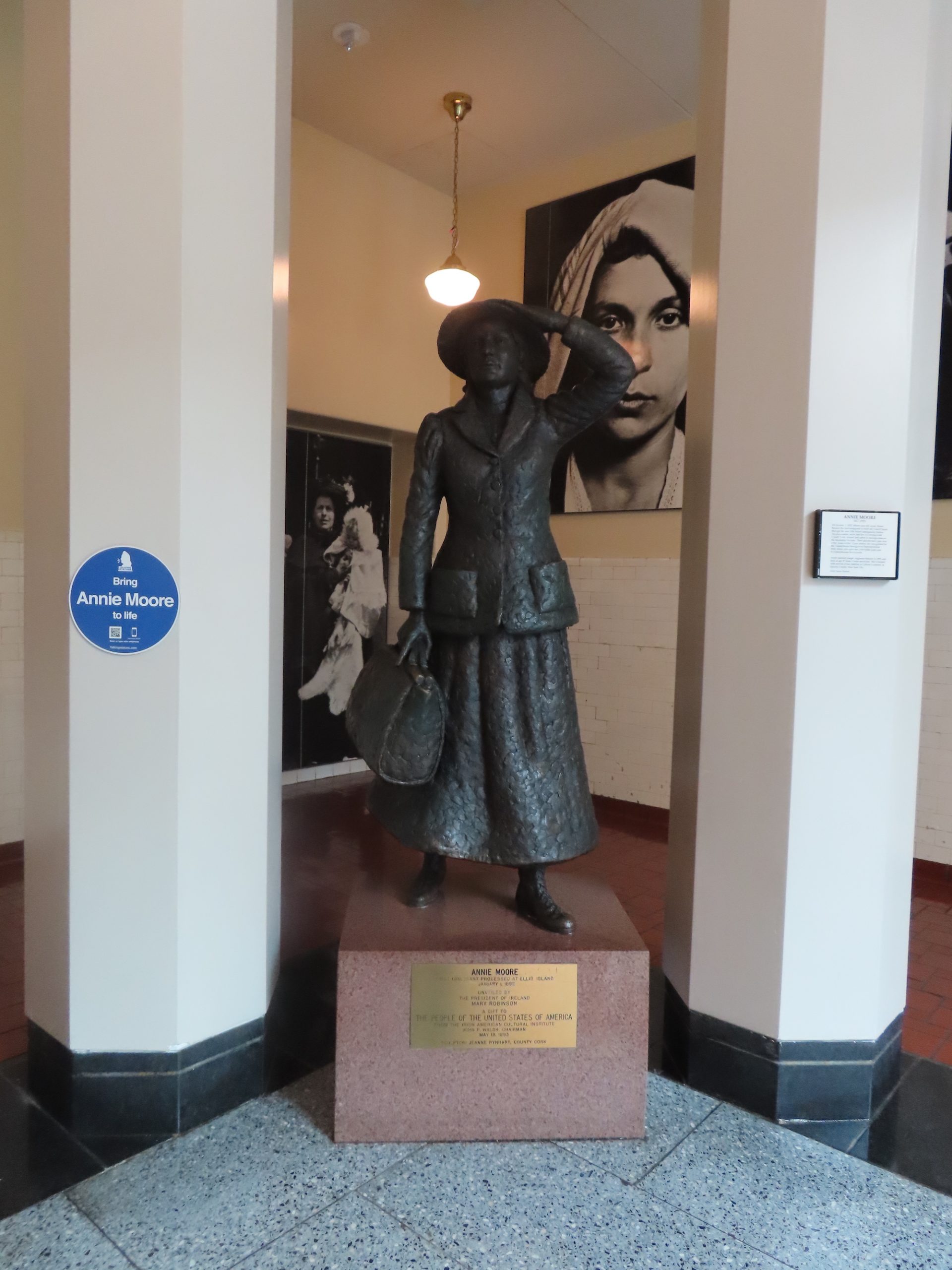 Ellis Island Anne Moore Statue