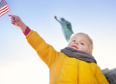 Visiting Statue of Liberty with kids