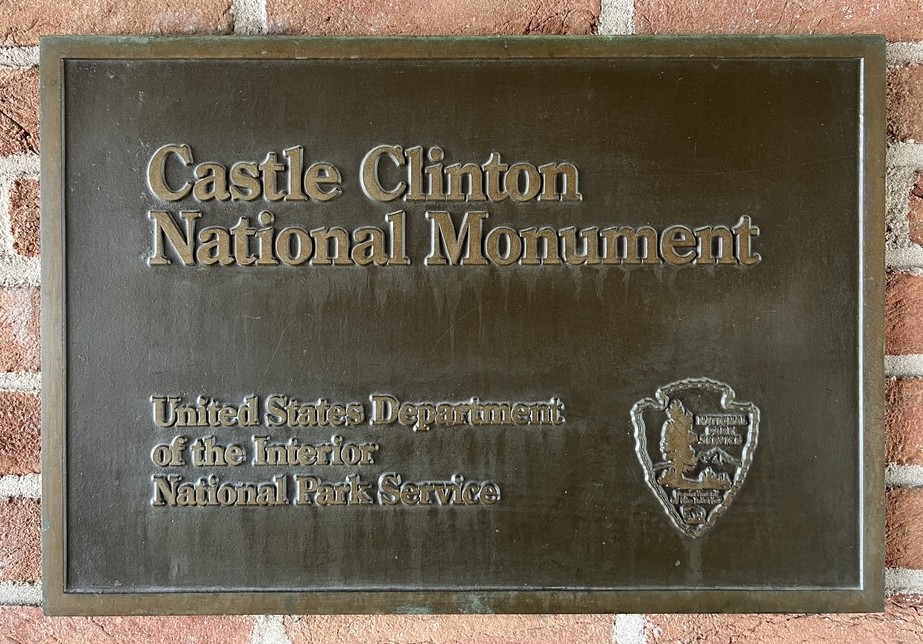 Castle Clinton National Monument Plaque