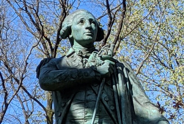 Lafayette Arriving in America in Union Square NYC