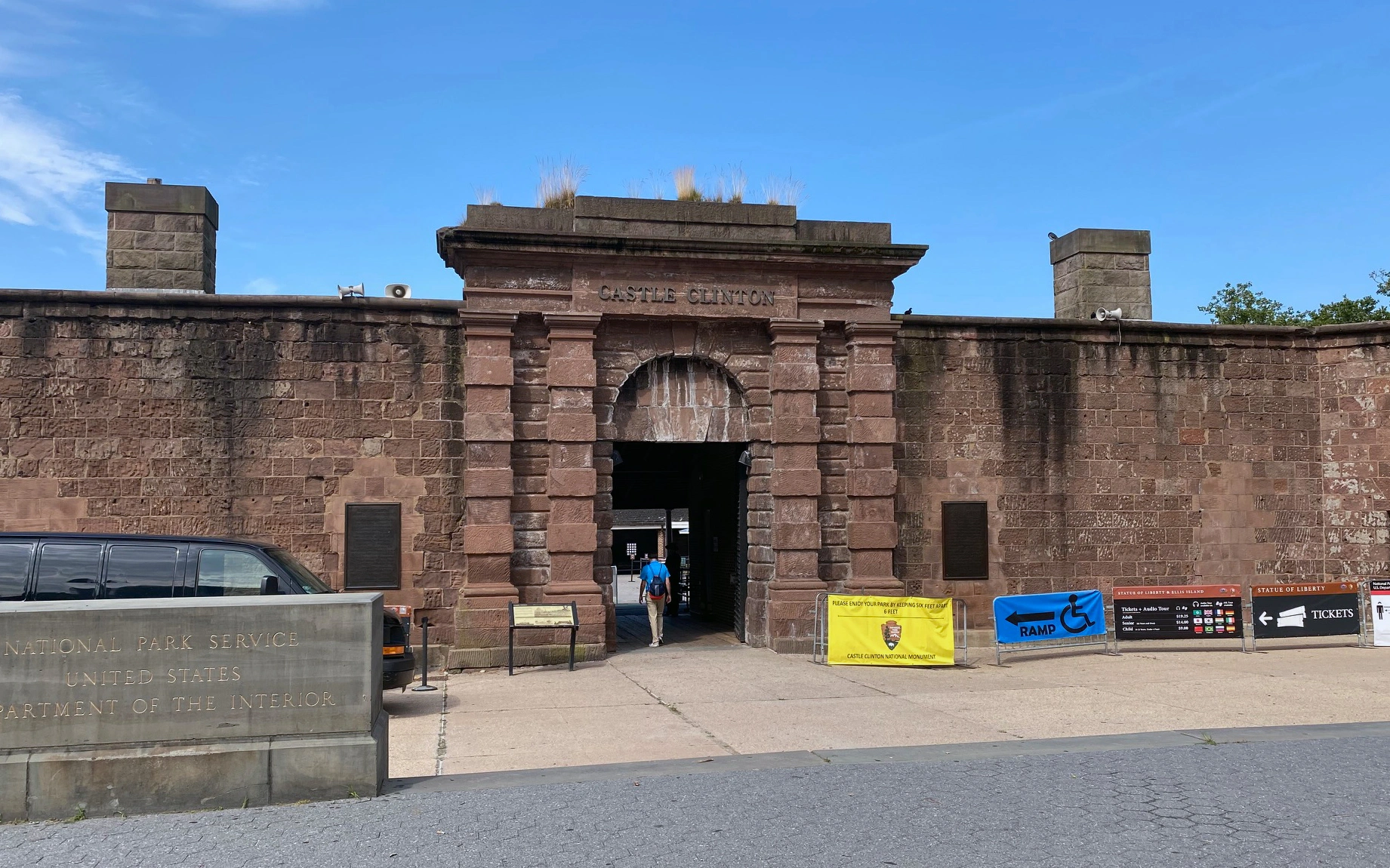 Castle Clinton Entrance in NYC